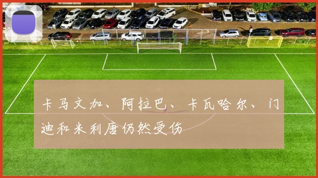 卡马文加、阿拉巴、卡瓦哈尔、门迪和米利唐仍然受伤