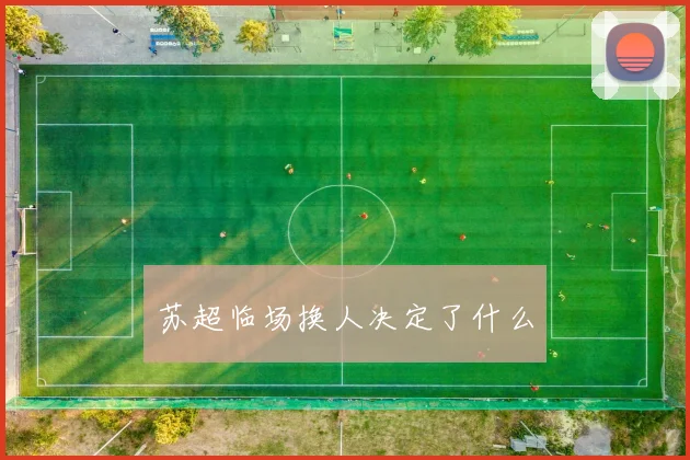 苏超临场换人决定了什么